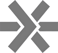 Минималистичный абстрактный логотип компании IQ Крым в серых тонах на белом фоне