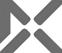 Минималистичный абстрактный логотип компании IQ Крым в серых тонах на белом фоне